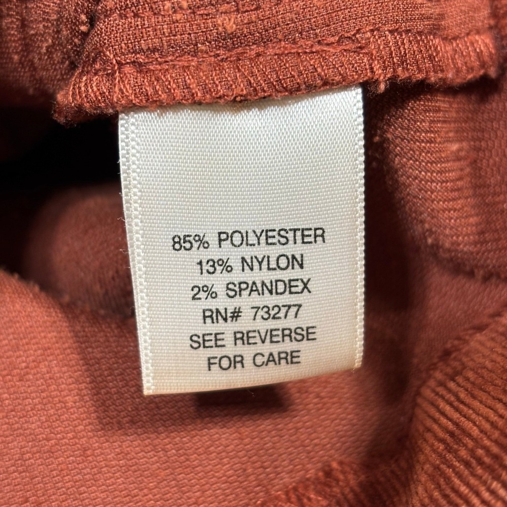 Croft & Barrow Corduroy Jacket Womens M Rust Button Front Utility Pockets - Picture 4 of 9